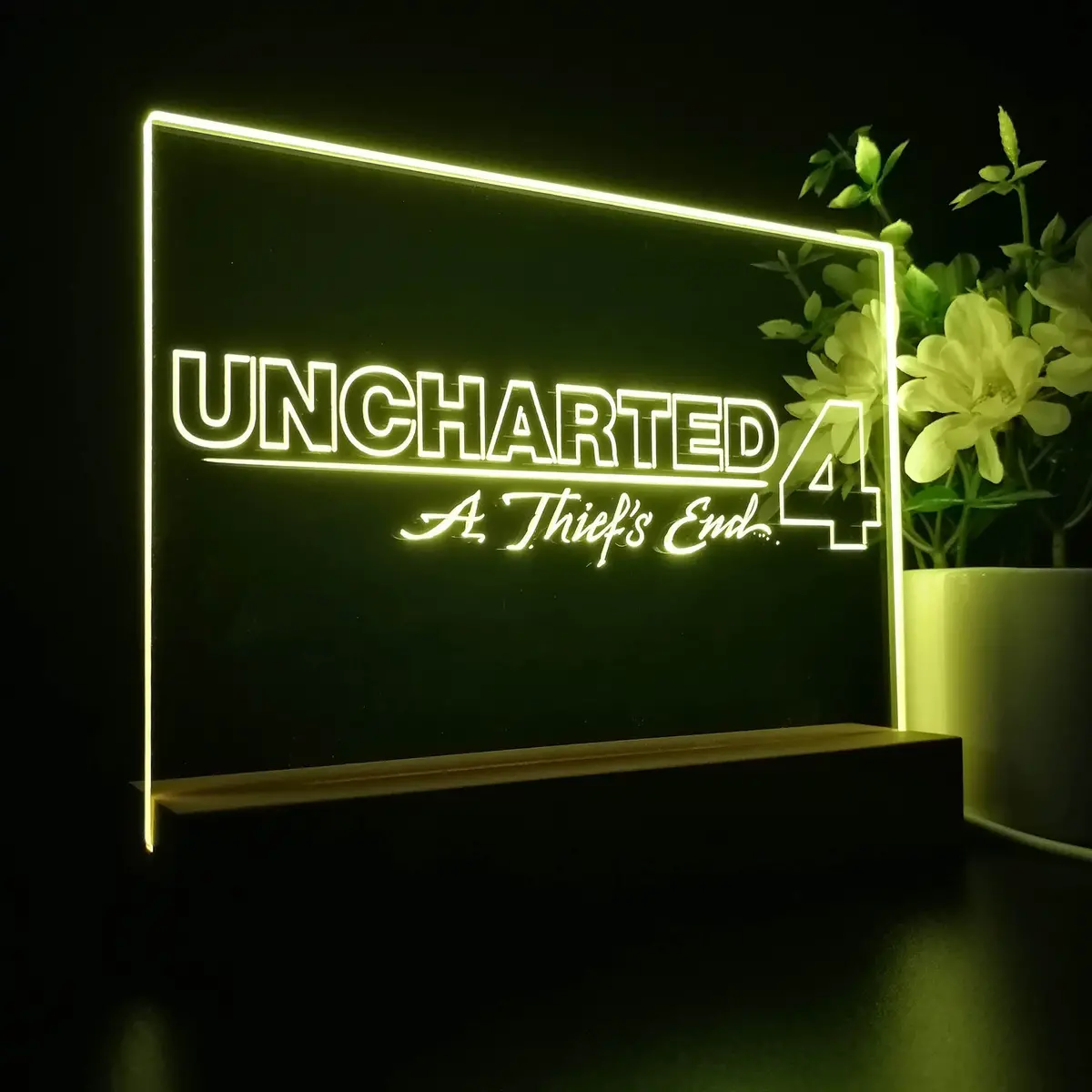 Uncharted A Thief's End Neon Sign Game Room Lamp 1