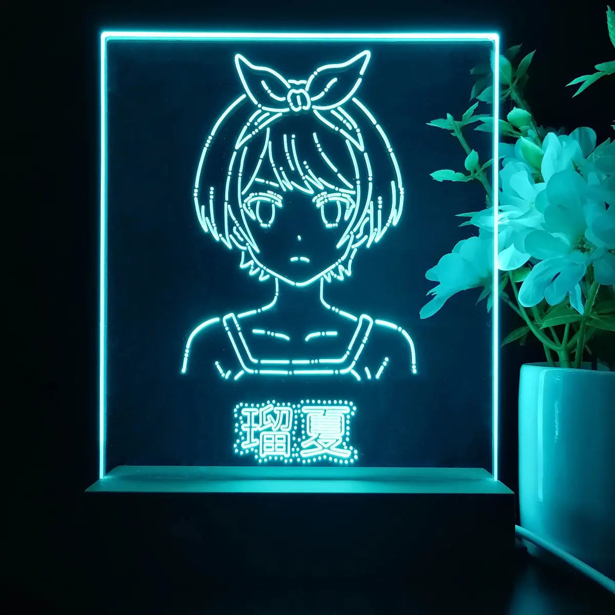 Anime Girl Game Room Led Sign Lamp Display 1