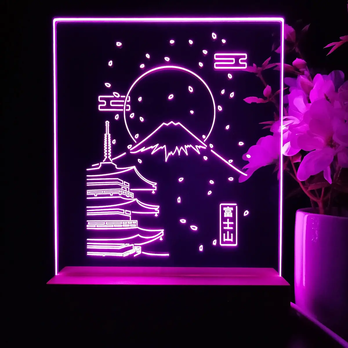 Japan Fuji Game Room Led Sign Lamp Display 2