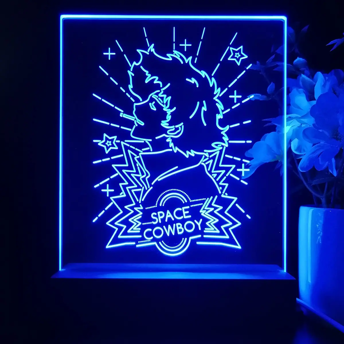 Space Cowboy Bebop Spike Game Room Led Sign Lamp Display 1