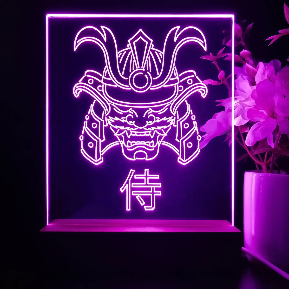 Samurai Game Room Led Sign Lamp Display 2