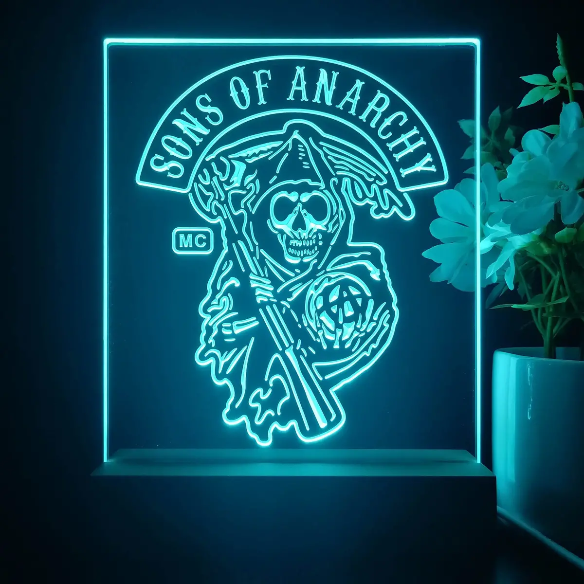 Sons Of Anarchy 3D Illusion Night Light Desk Lamp 1