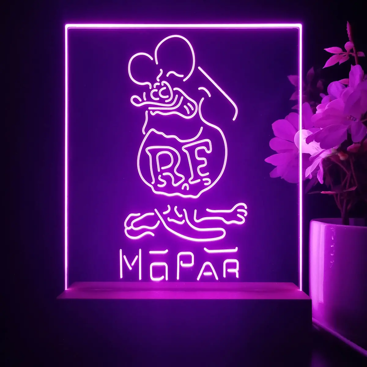 Rat Fink Retro Rf Mopar 3D Illusion Night Light Desk Lamp 2