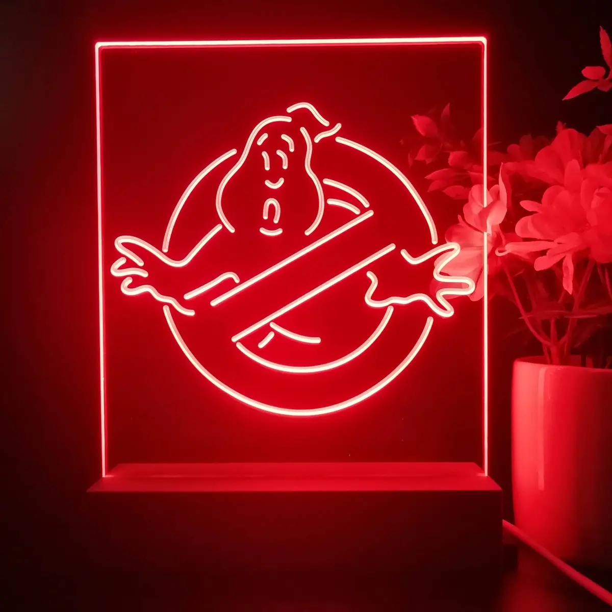 Ghostbusters No Ghosts 3D Illusion Night Light Desk Lamp 1