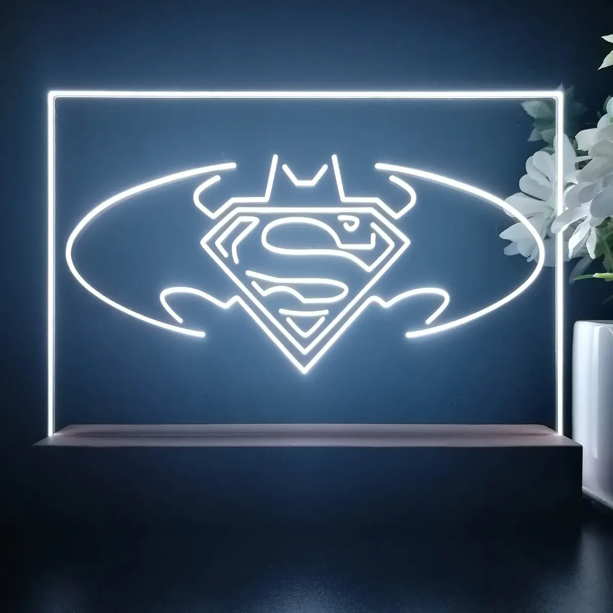 Batman Vs Superman Hero 3D Illusion Night Light Desk Lamp 1