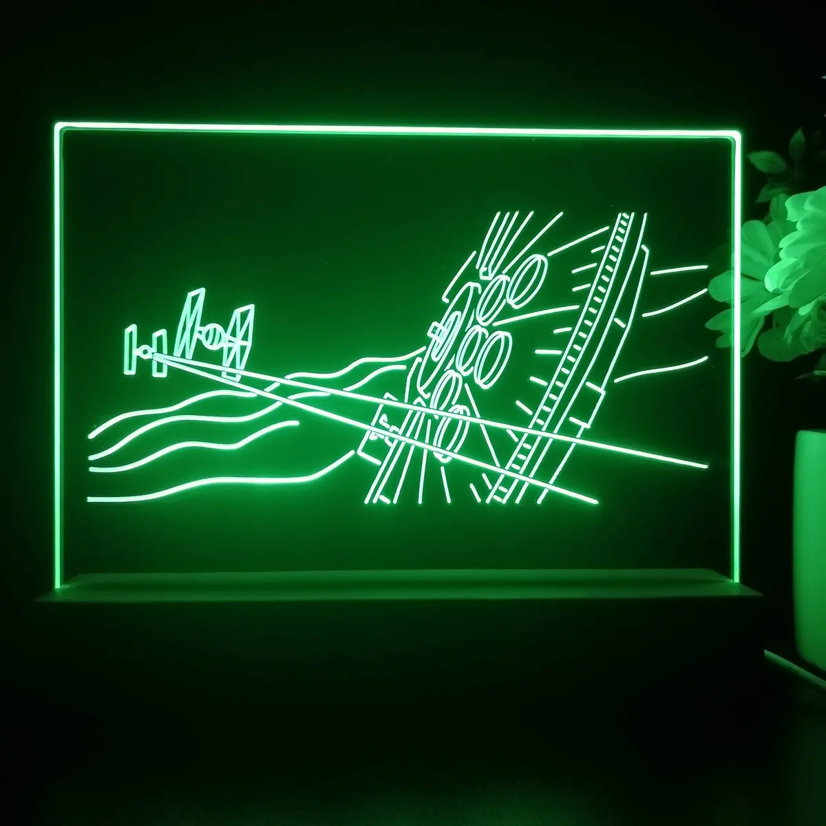 Stars Wars The Force Awakens Teaser 3D Illusion Night Light Desk Lamp 1