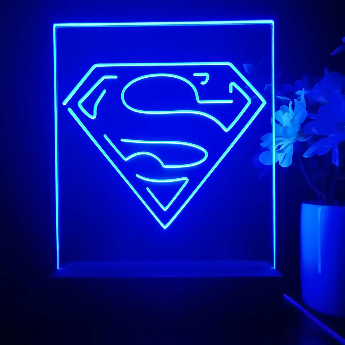 Superman Hero 3D Illusion Night Light Desk Lamp 1