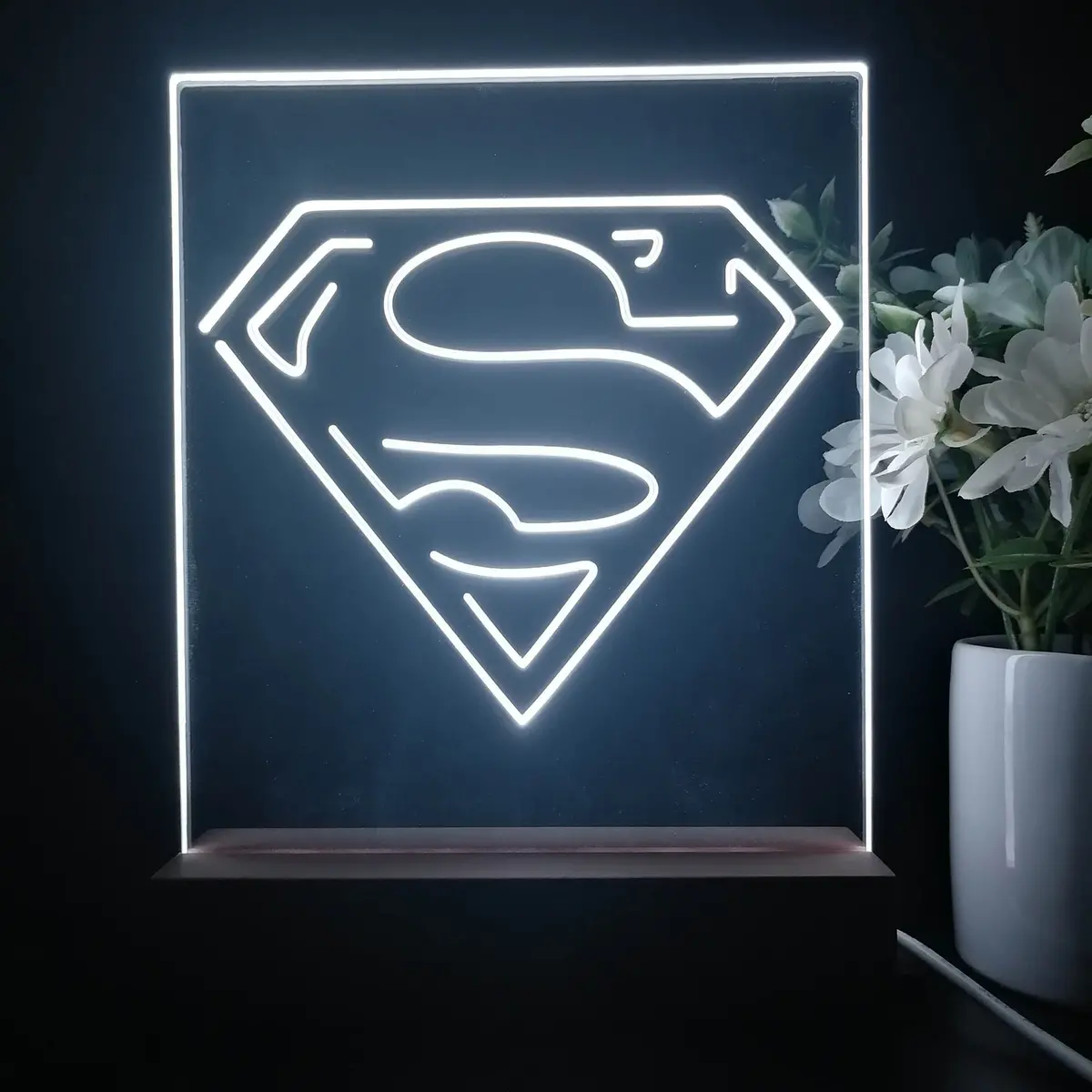 Superman Hero 3D Illusion Night Light Desk Lamp 2