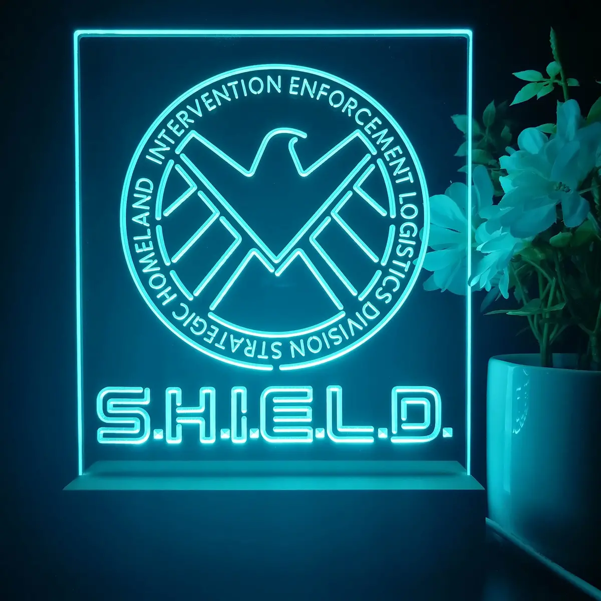Agents Of Shield Marvels 3D Illusion Night Light Desk Lamp 1