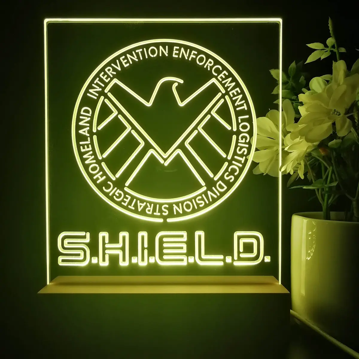 Agents Of Shield Marvels 3D Illusion Night Light Desk Lamp 2