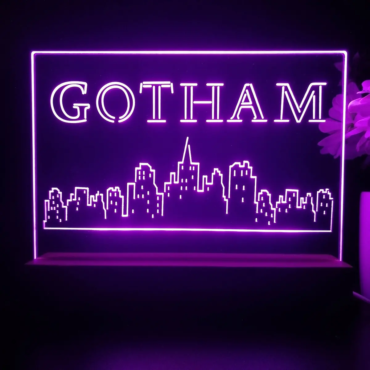 Gotham 3D Illusion Night Light Desk Lamp 2