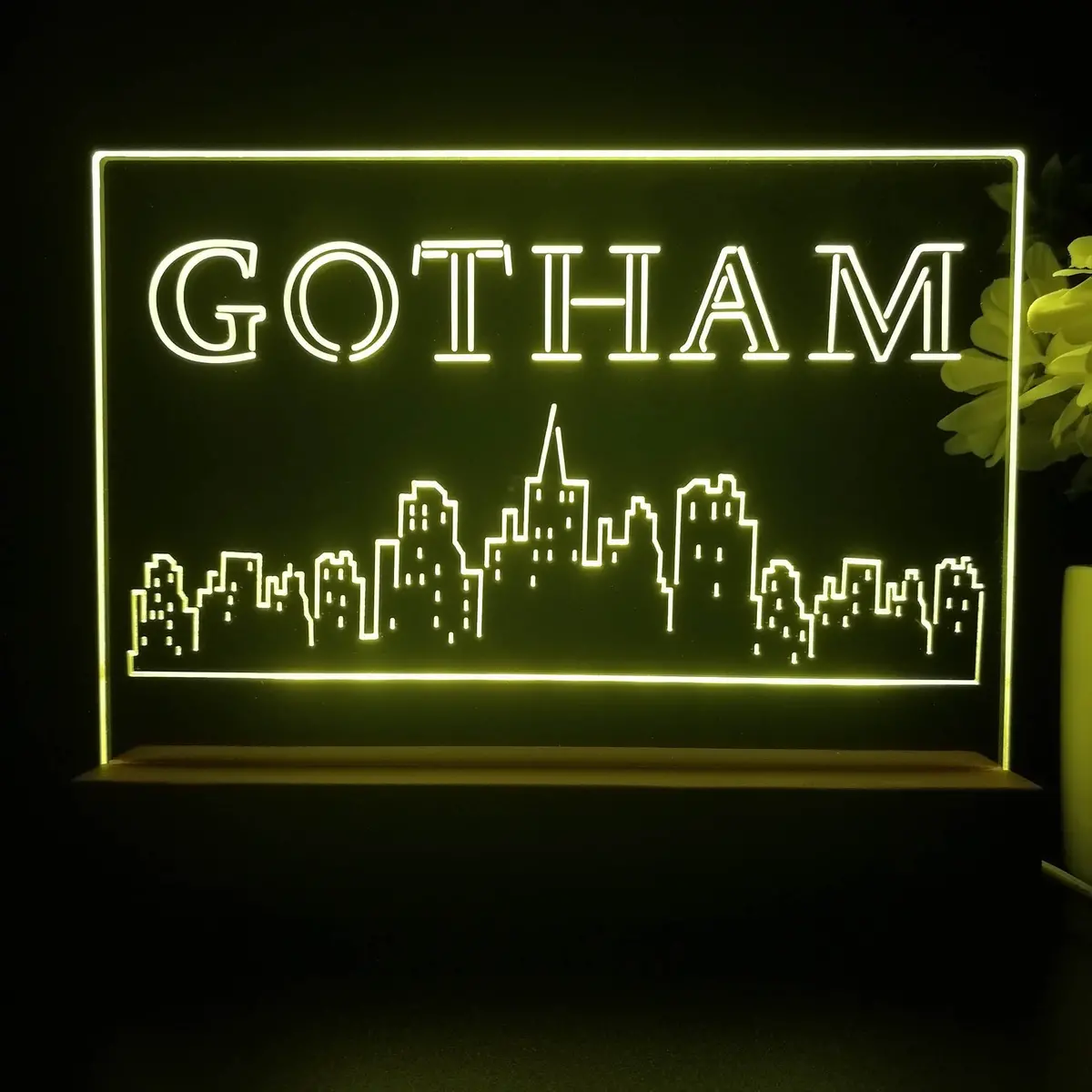 Gotham 3D Illusion Night Light Desk Lamp 1