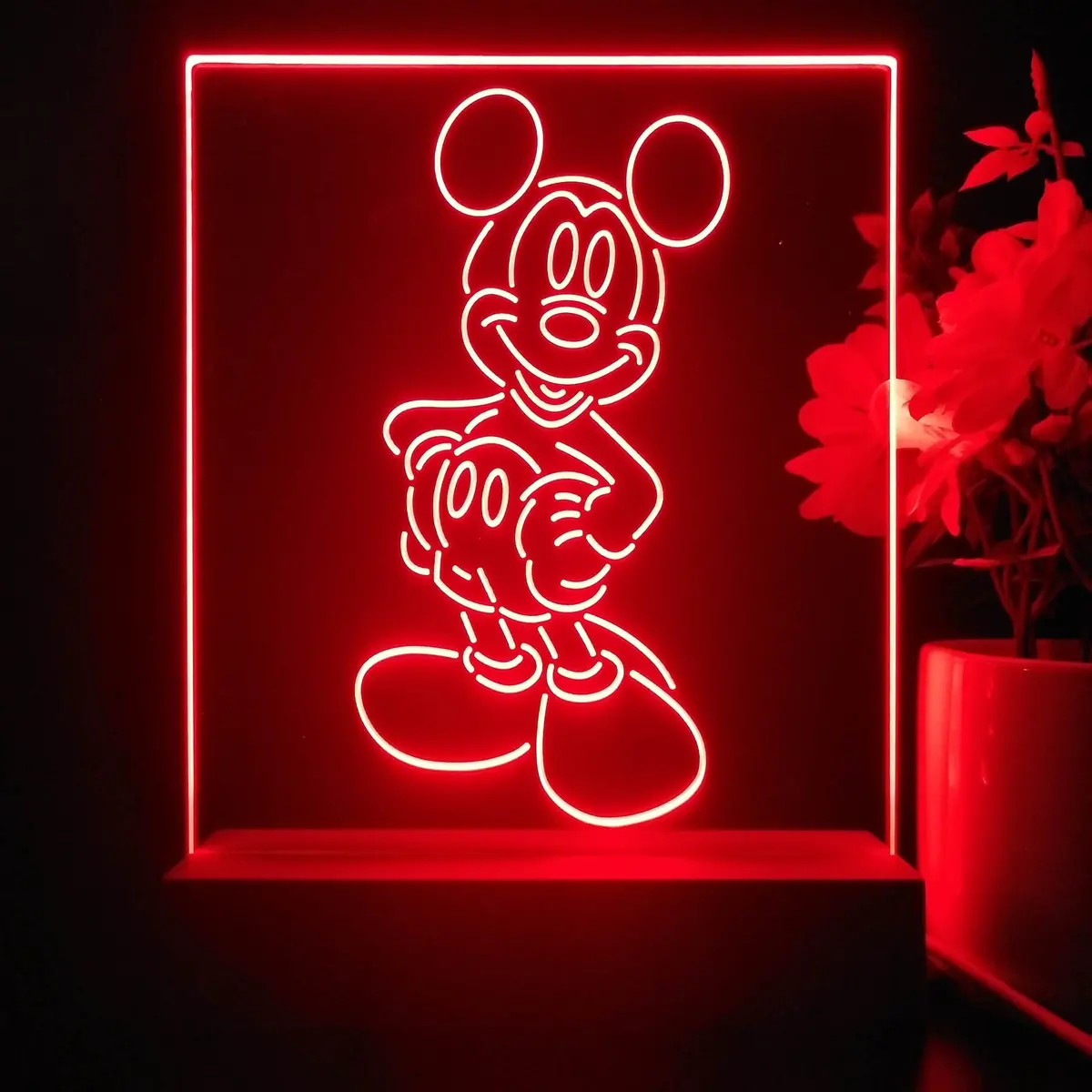 Mickey Mouse Kids Room 3D Illusion Night Light Desk Lamp 1