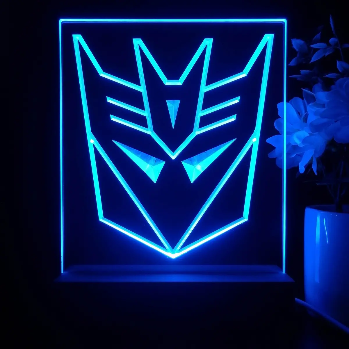 Decepticon Transformers Game Room Led Sign Lamp Display 1