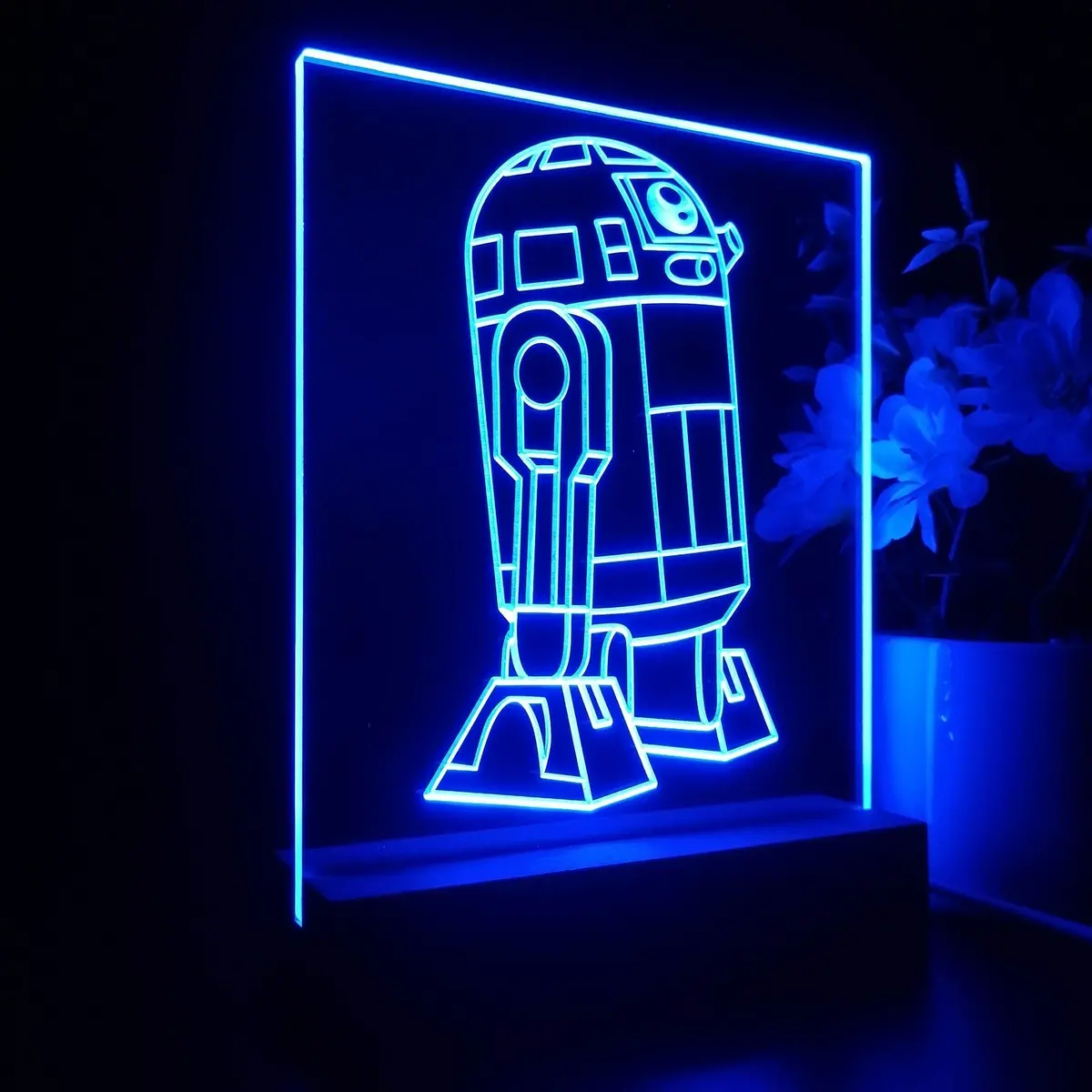 R2d2 Star Wars Game Room Led Sign Lamp Display 1