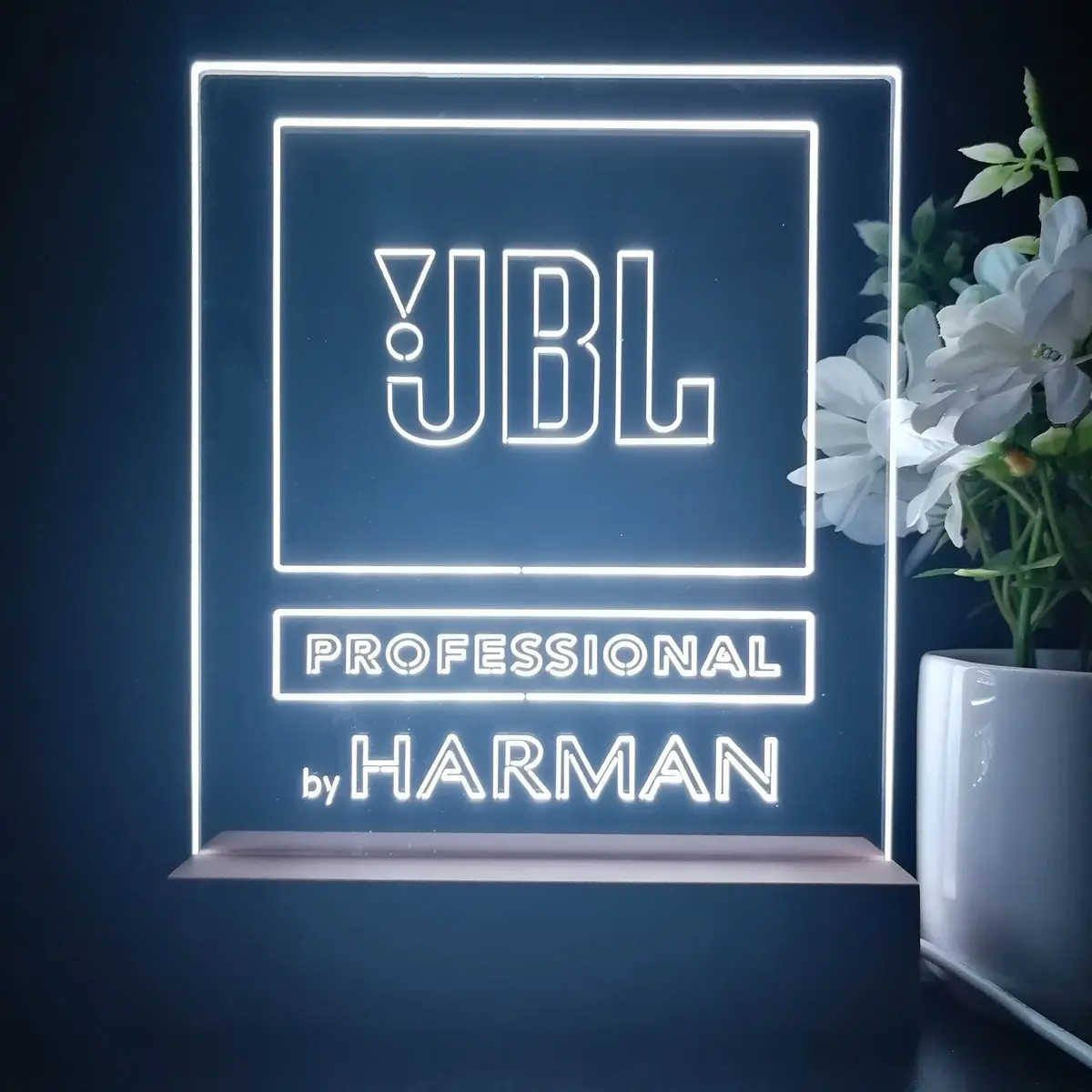 Jbl Professional Harman Audio Home Theater Cinema 3D Illusion Night Light Desk Lamp 1
