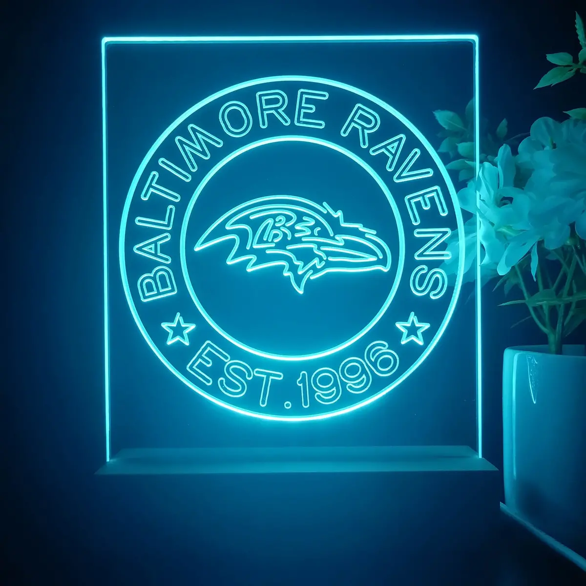 Personalized Baltimore Ravens Souvenir Neon Led Night Light Sign 1