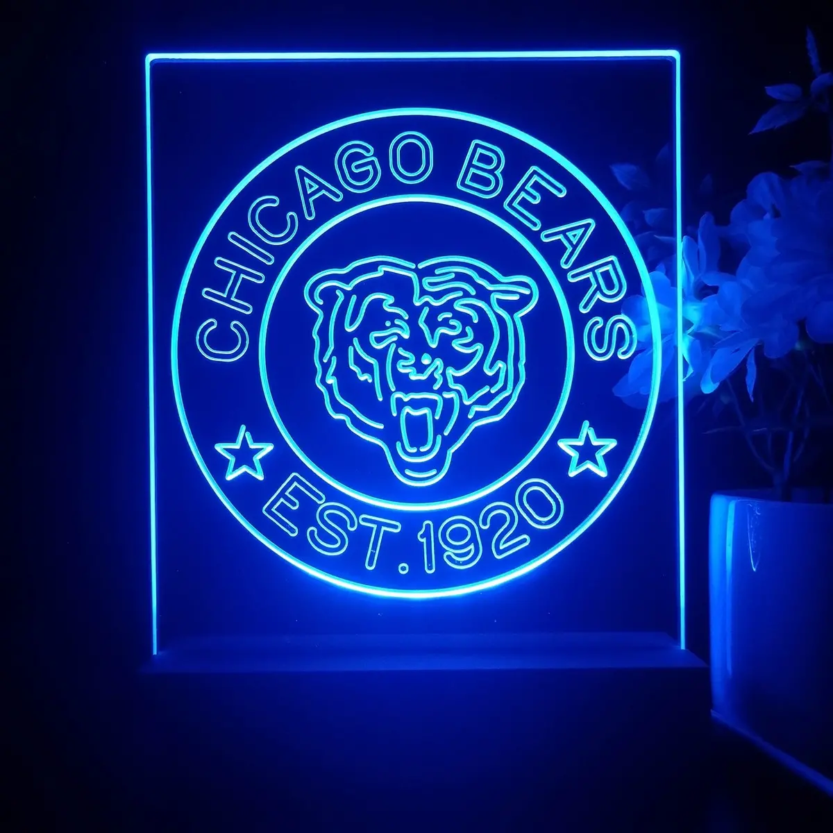 Personalized Chicago Bears Souvenir Neon Led Night Light Sign 1