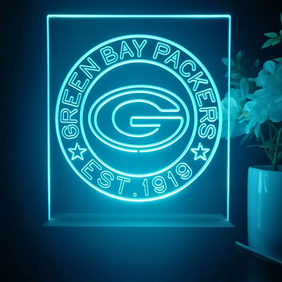 Personalized Green Bay Packers Souvenir Neon Led Night Light Sign 1