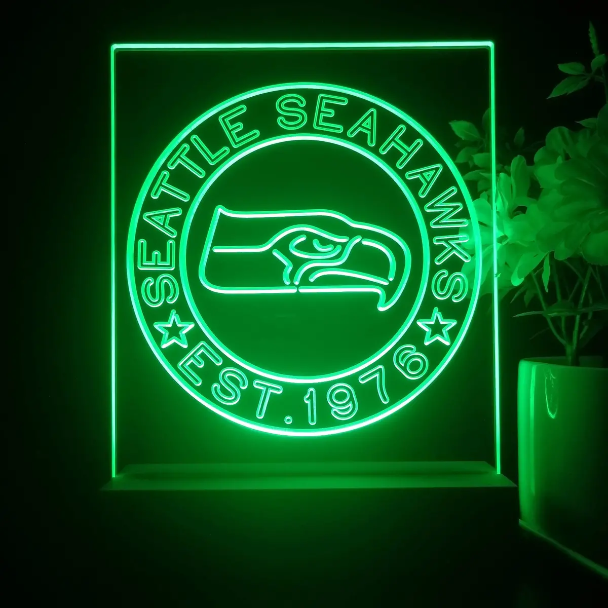 Personalized Seattle Seahawks Souvenir Neon Led Night Light Sign 1