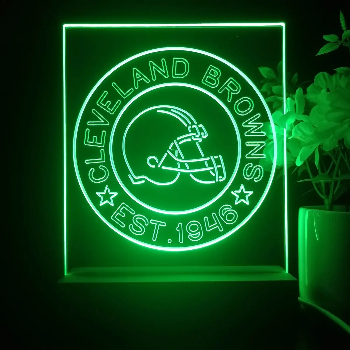 Personalized Cleveland Browns Souvenir Neon Led Night Light Sign 1