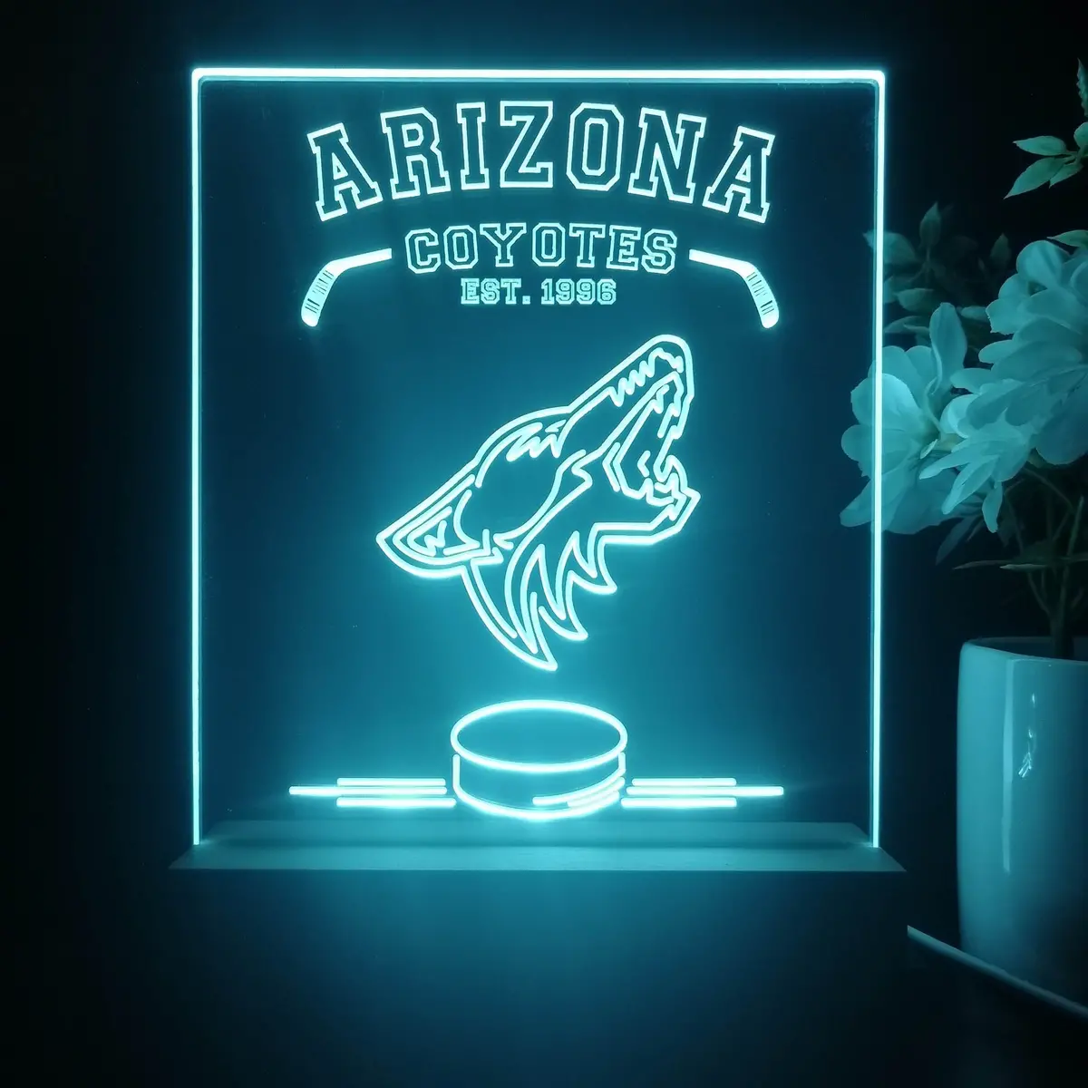 Personalized Arizona Coyotes Souvenir Neon Led Night Light Sign 1