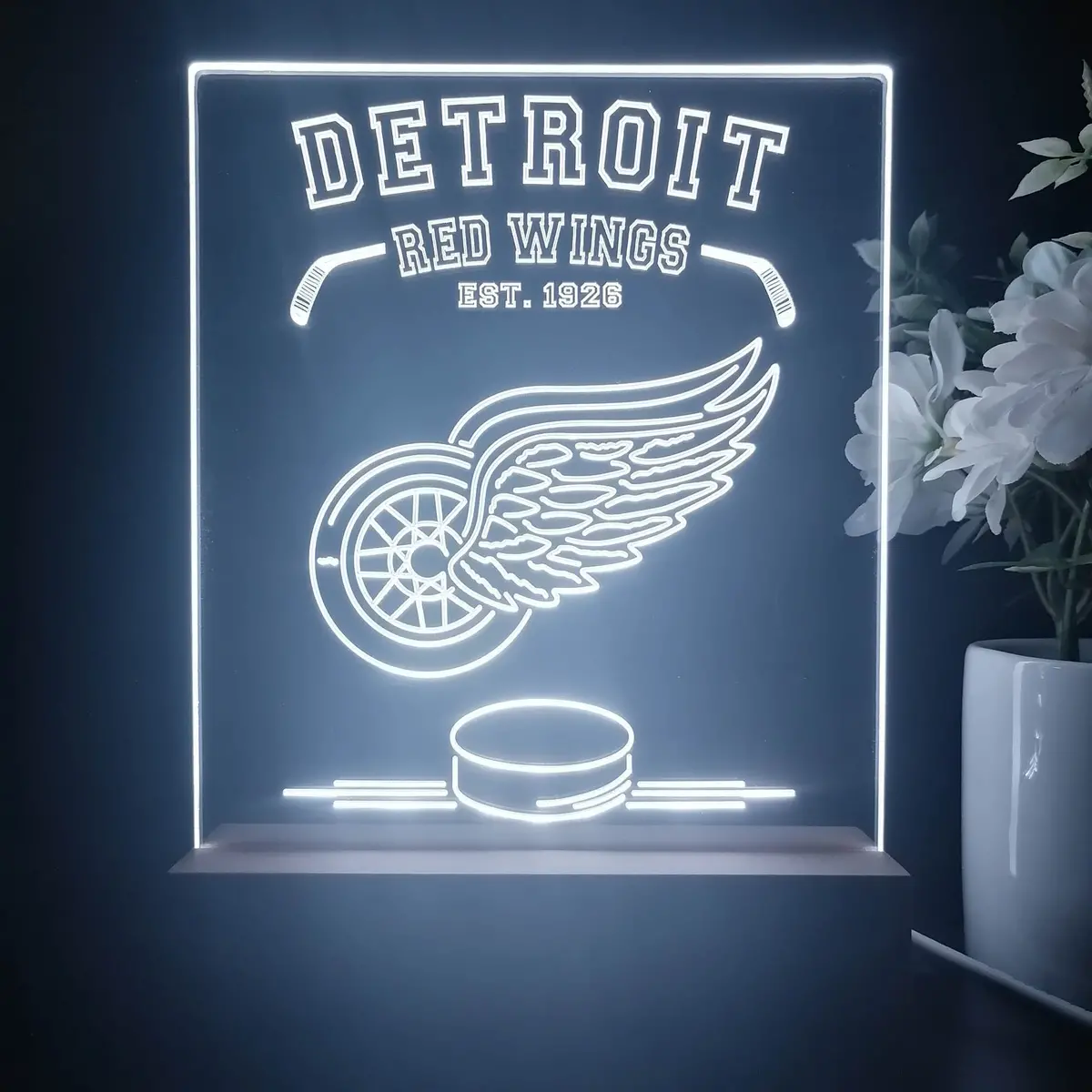 Personalized Detroit Red Wings Souvenir Neon Led Night Light Sign 2