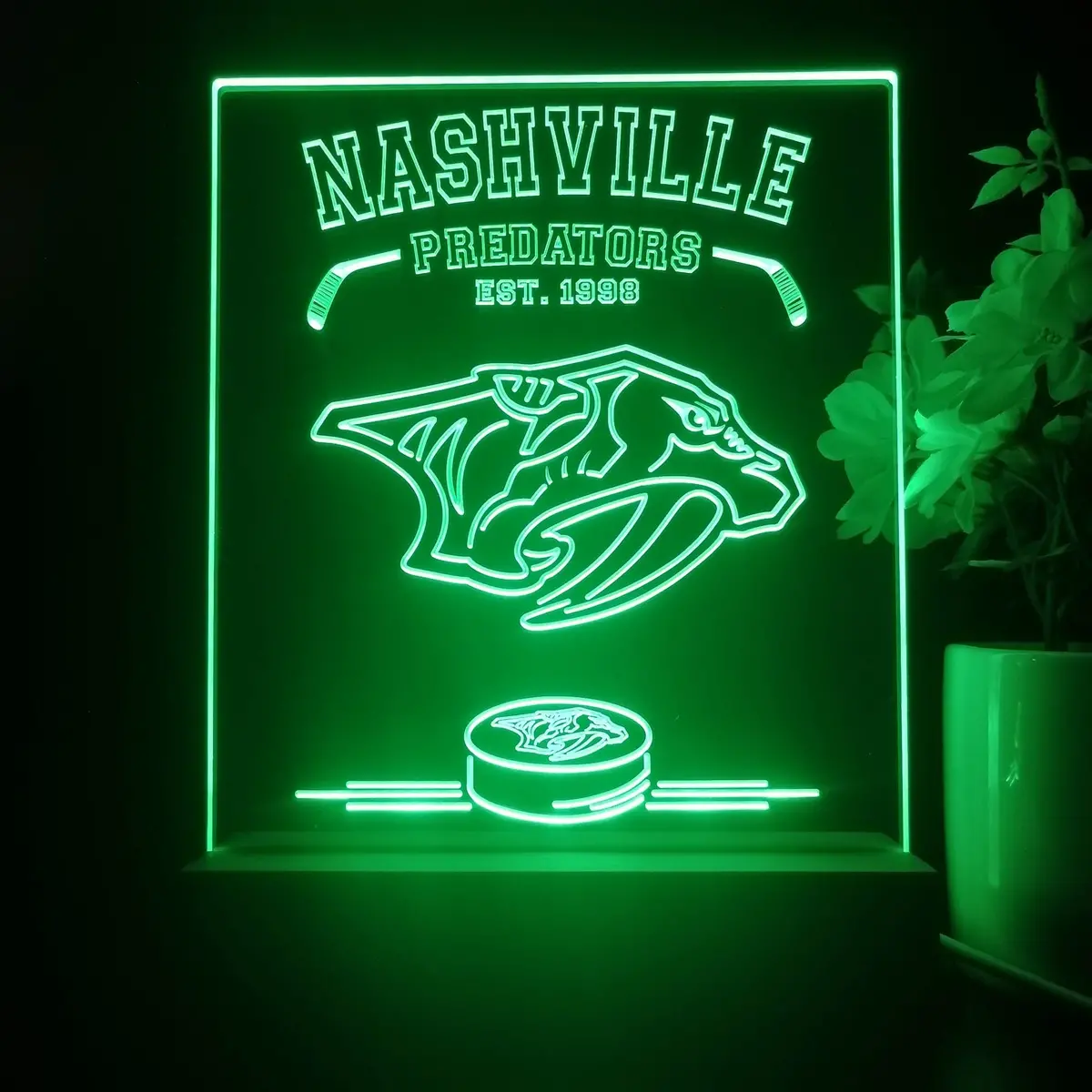 Personalized Nashville Predators Souvenir Neon Led Night Light Sign 1