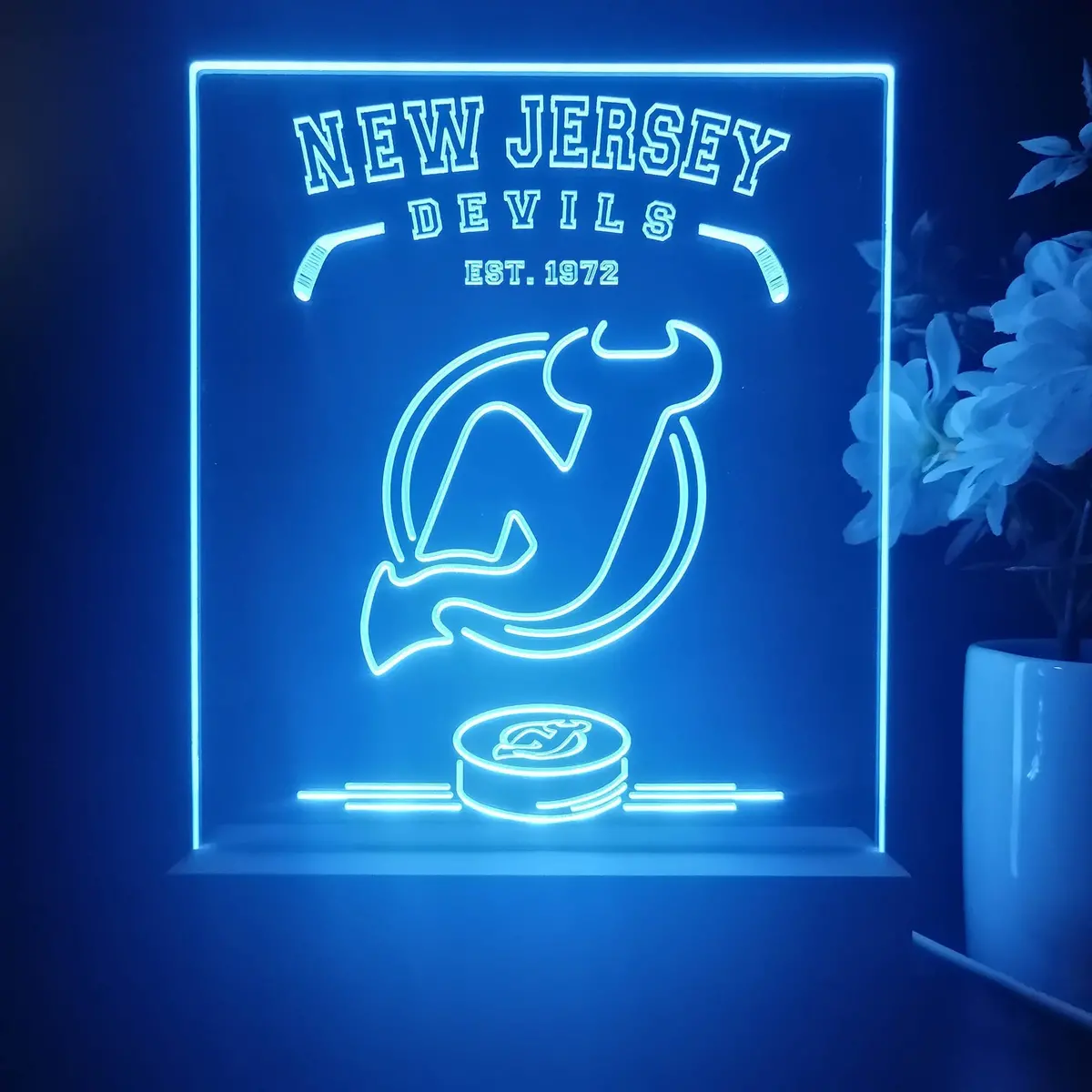 Personalized New Jersey Devils Souvenir Neon Led Night Light Sign 1