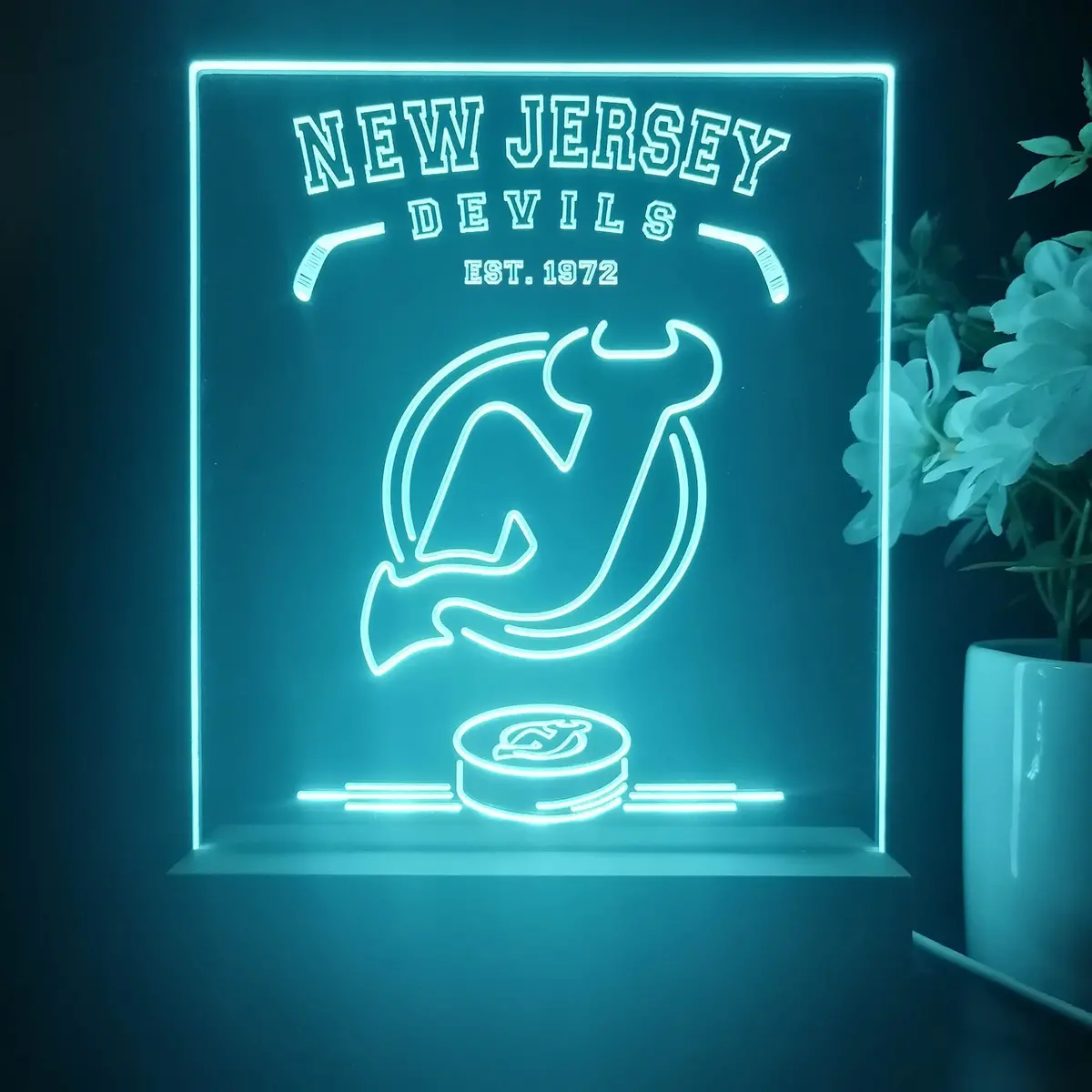 Personalized New Jersey Devils Souvenir Neon Led Night Light Sign 2