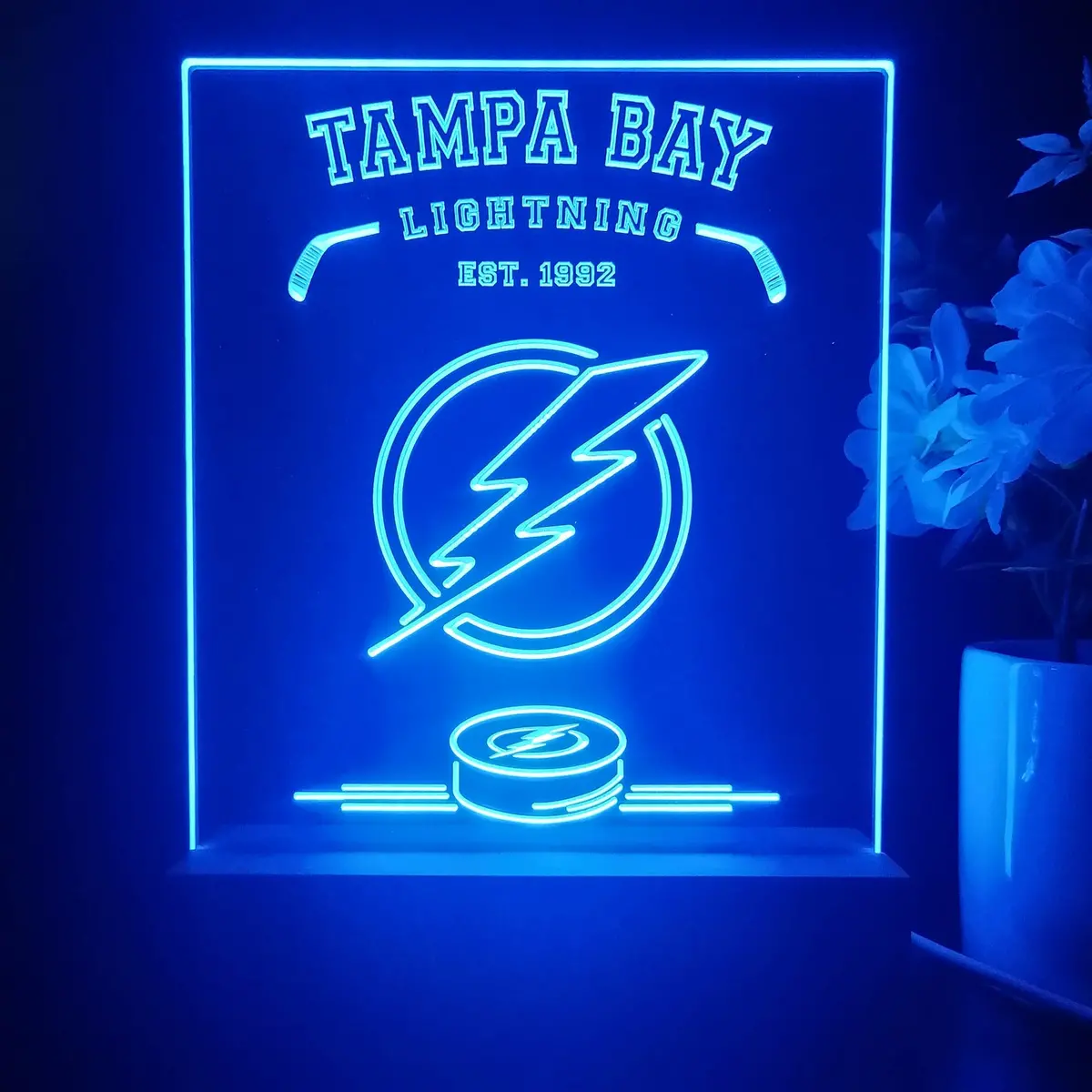 Personalized Tampa Bay Lightning Souvenir Neon Led Night Light Sign 1