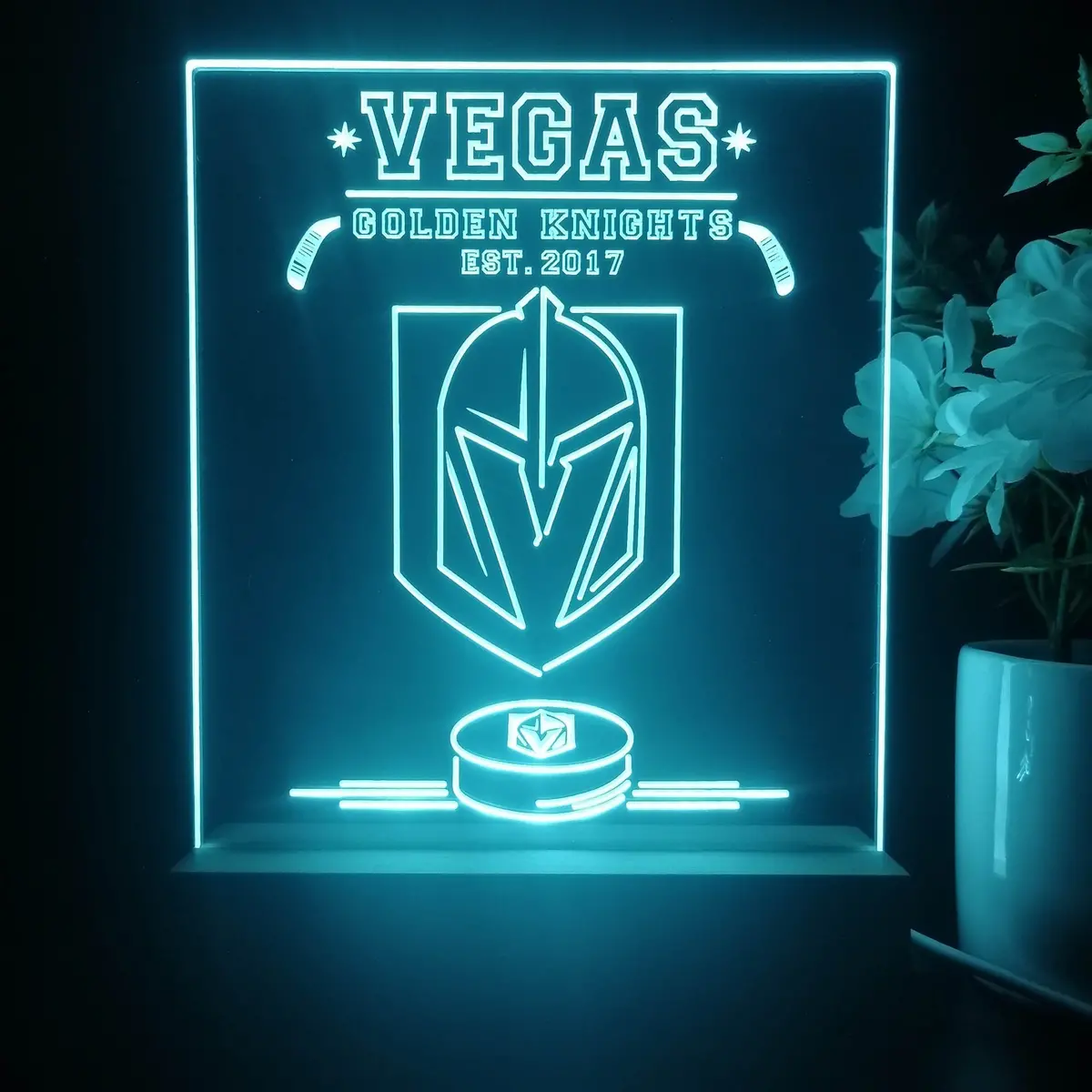 Personalized Vegas Golden Knights Souvenir Neon Led Night Light Sign 2