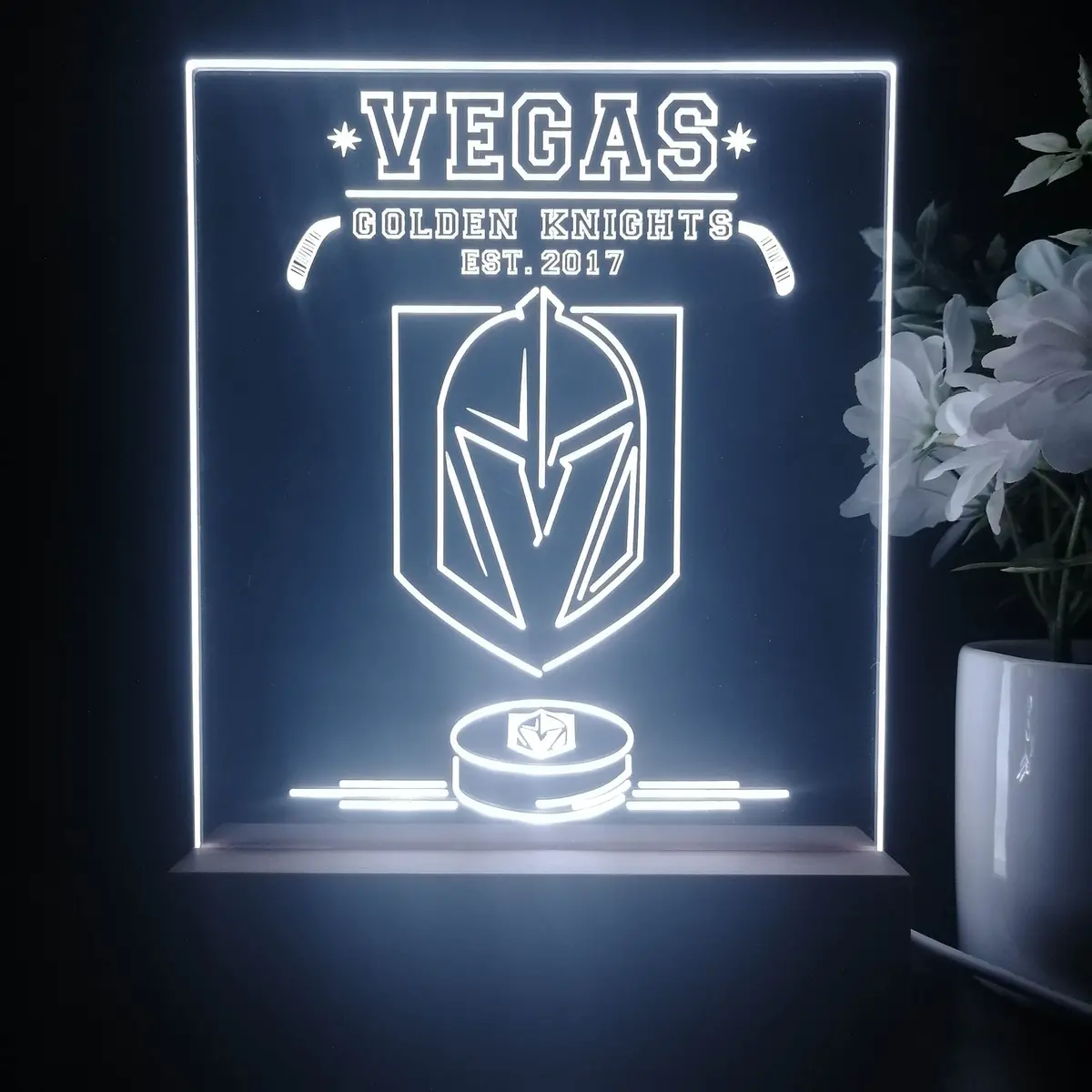 Personalized Vegas Golden Knights Souvenir Neon Led Night Light Sign 1