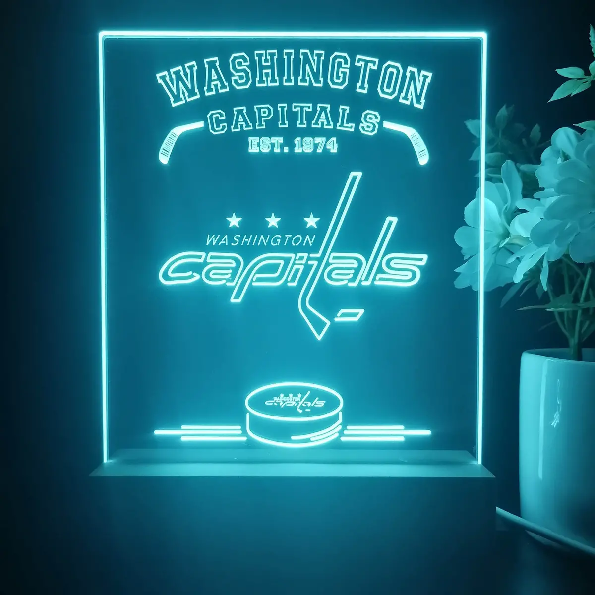 Personalized Washington Capitals Souvenir Neon Led Night Light Sign 1