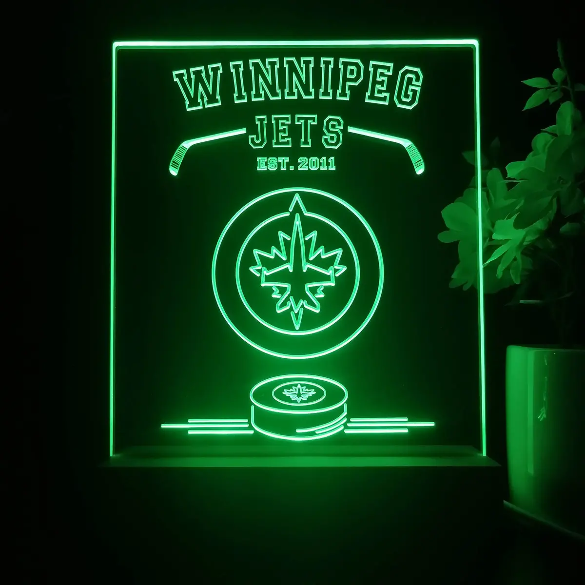 Personalized Winnipeg Jets Souvenir Neon Led Night Light Sign 1