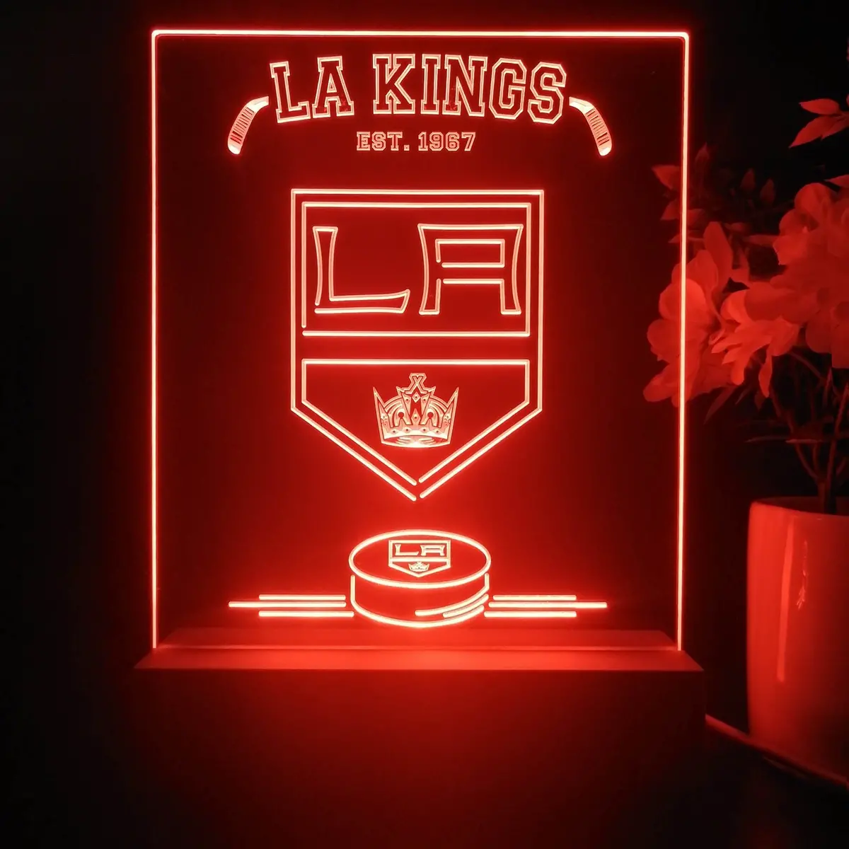 Personalized Los Angeles Kings Souvenir Neon Led Night Light Sign 1