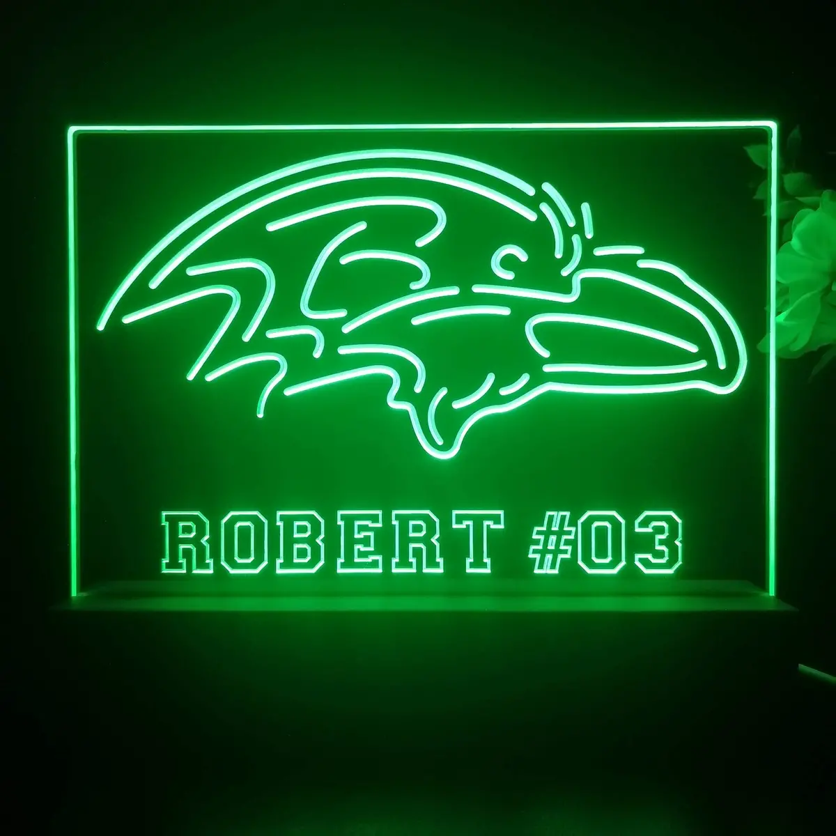 Personalized Baltimore Ravens Souvenir Neon Led Night Light Sign 1