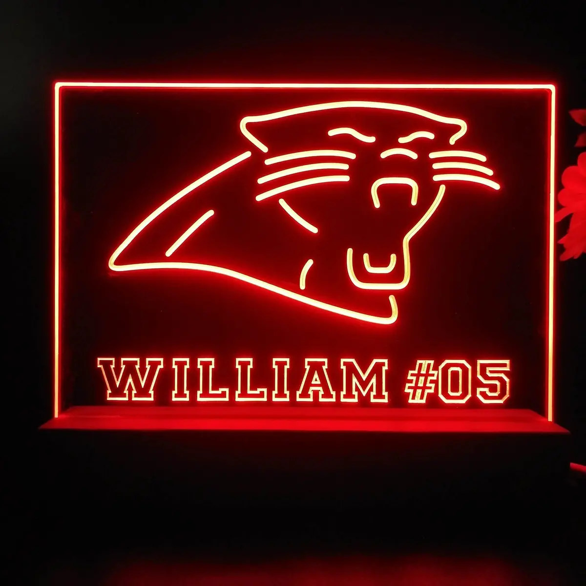 Personalized Carolina Panthers Souvenir Neon Led Night Light Sign 2