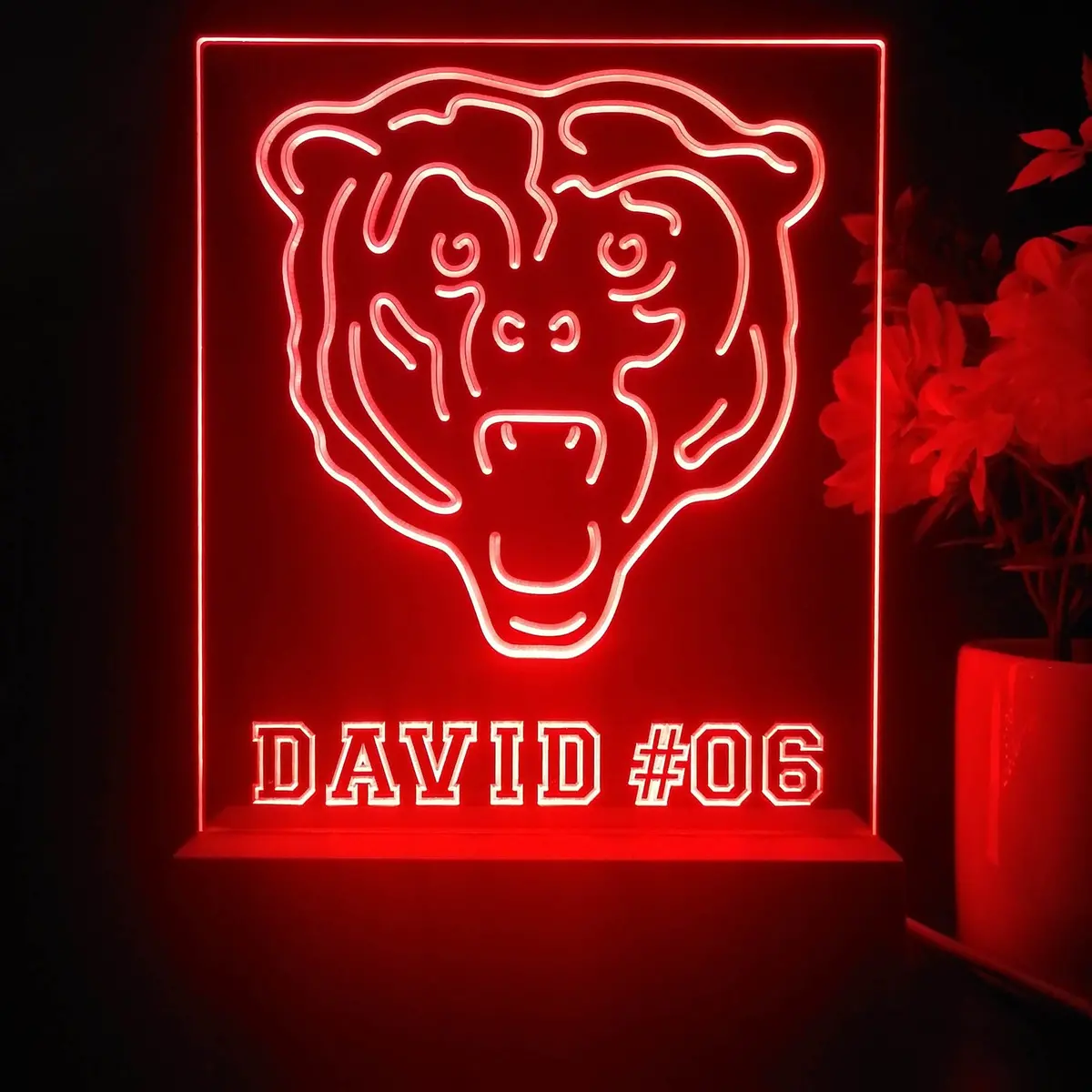 Personalized Chicago Bears Souvenir Neon Led Night Light Sign 1