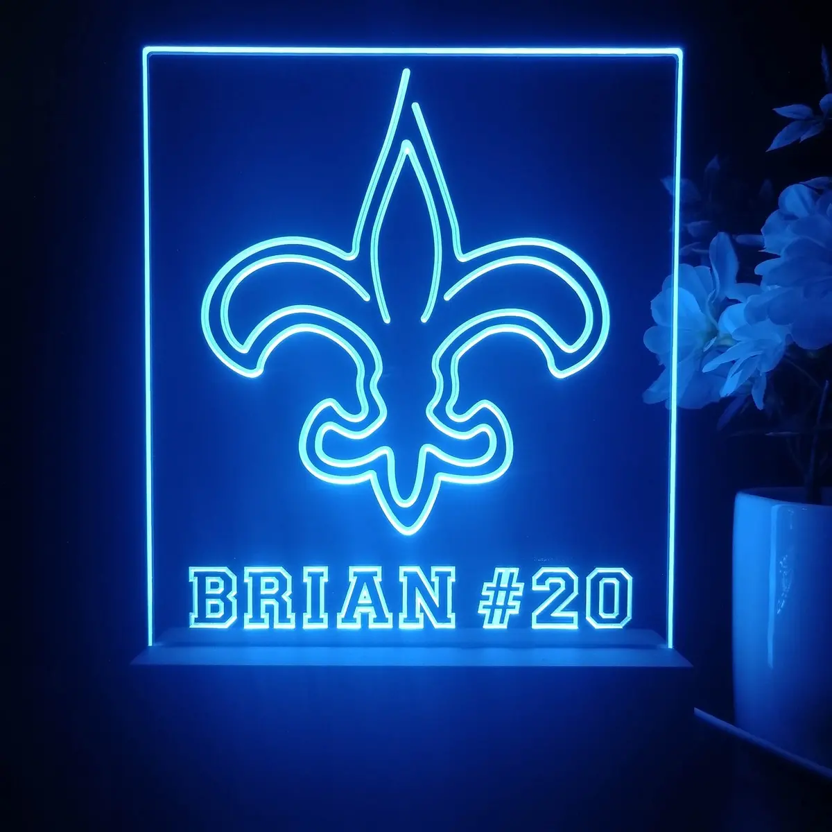 Personalized New Orleans Saints Souvenir Neon Led Night Light Sign 1