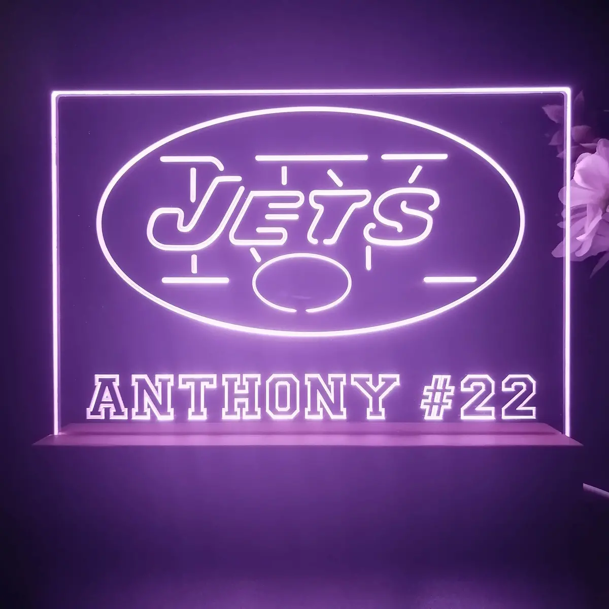 Personalized New York Jets Souvenir Neon Led Night Light Sign 1
