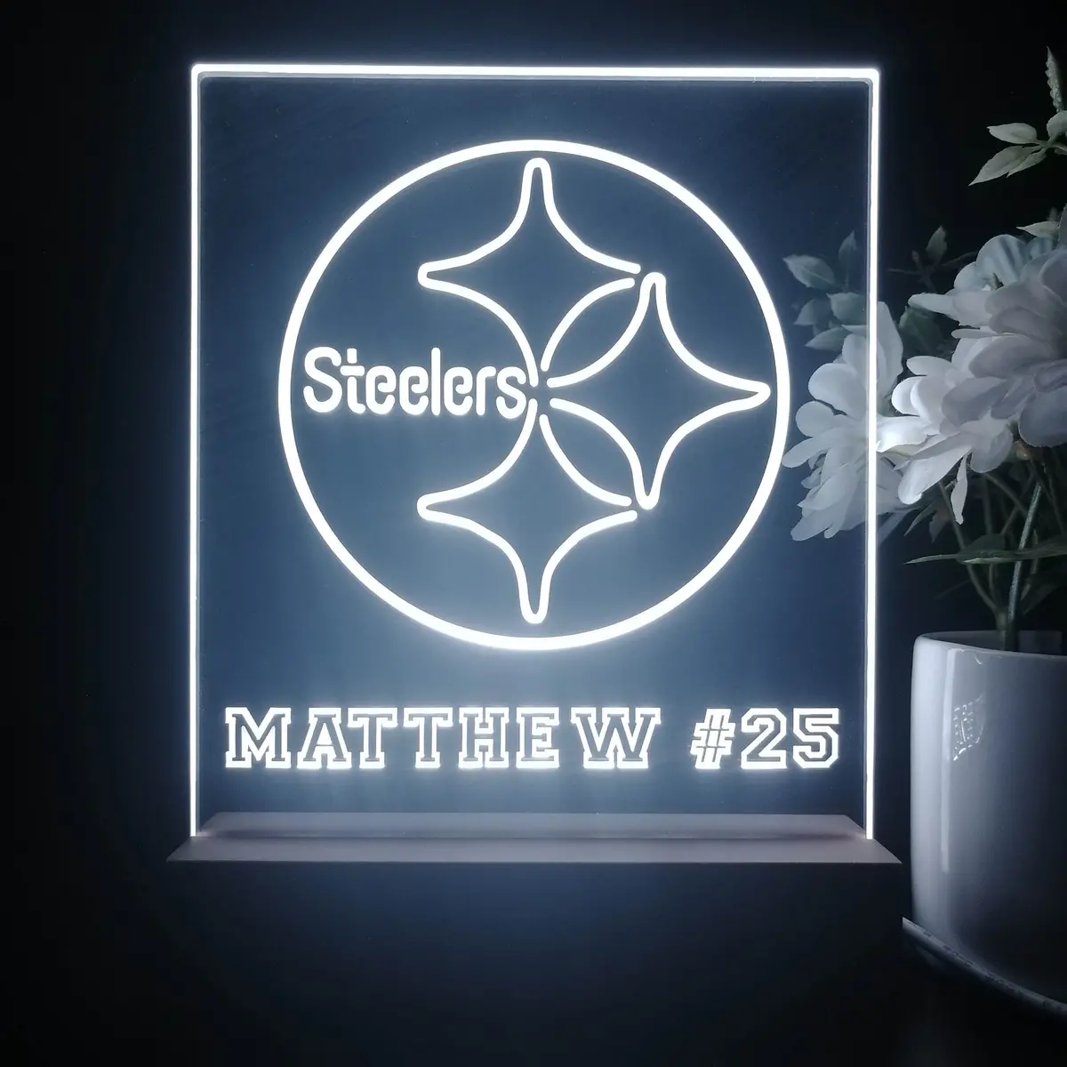 Personalized Pittsburgh Steelers Souvenir Neon Led Night Light Sign 1