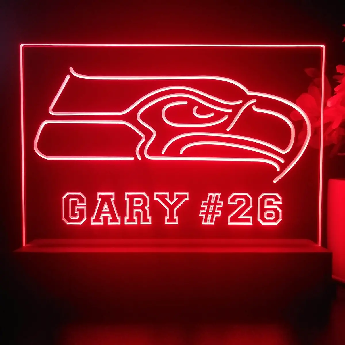 Personalized Seattle Seahawks Souvenir Neon Led Night Light Sign 2