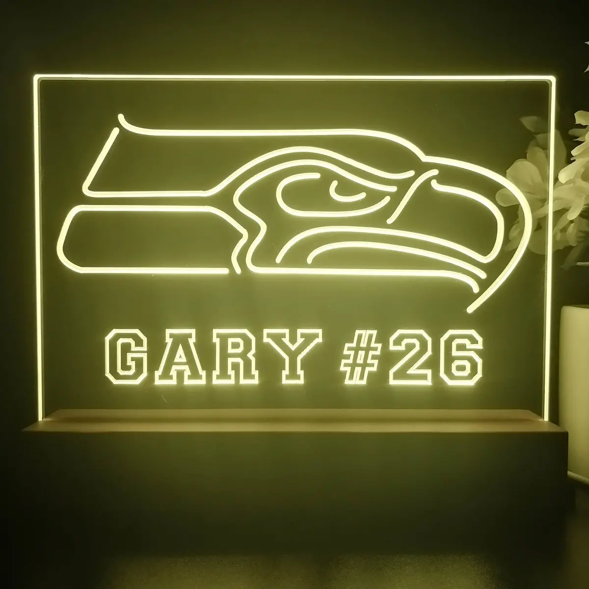 Personalized Seattle Seahawks Souvenir Neon Led Night Light Sign 1