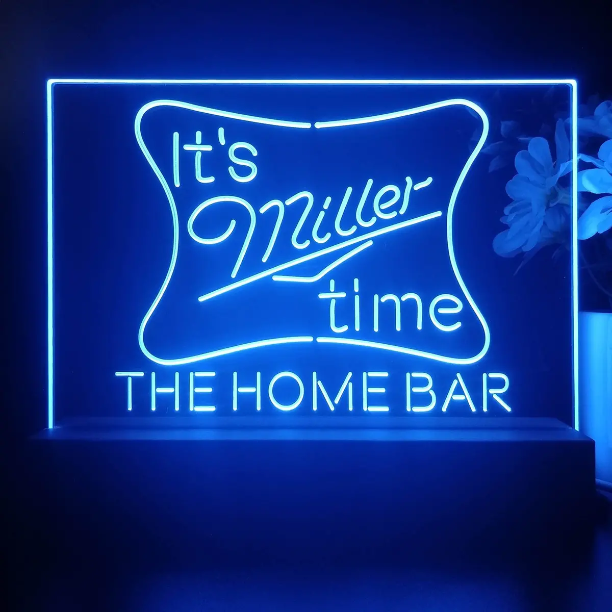 Personalized Miller Time Bar Souvenir Neon Led Night Light Sign 1