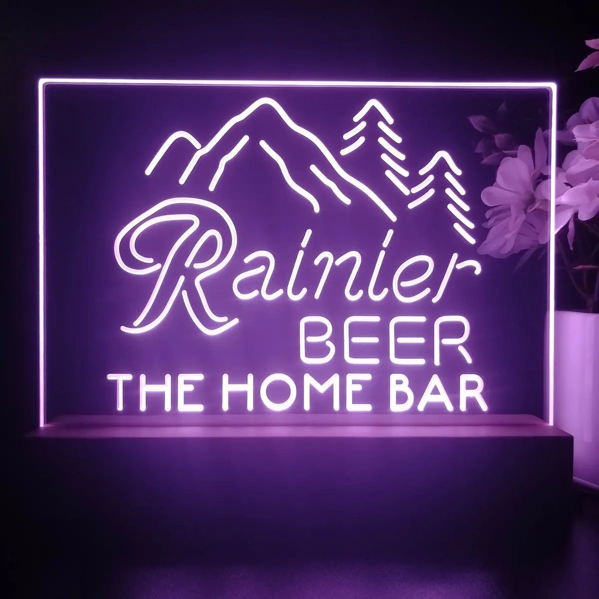 Personalized Rainier Souvenir Neon Led Night Light Sign 1