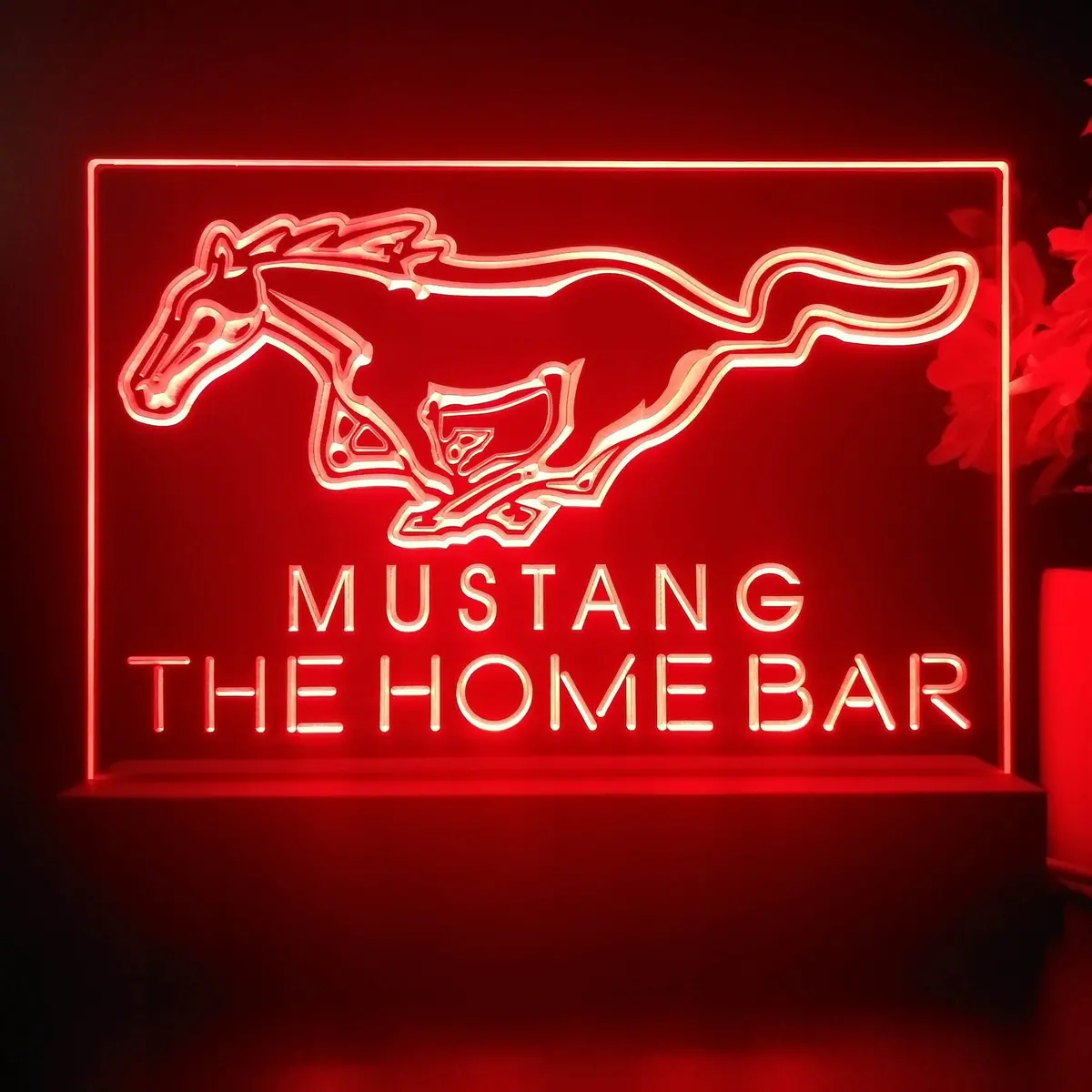 Personalized Mustang Ford Souvenir Neon Led Night Light Sign 1