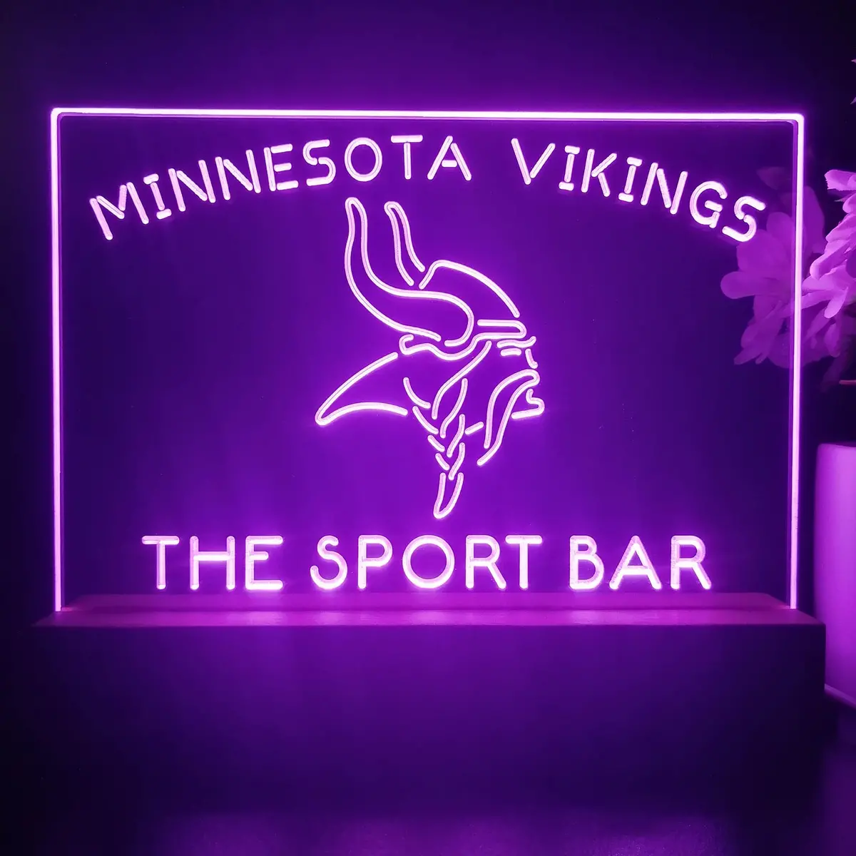 Personalized Minnesota Vikings Souvenir Neon Led Night Light Sign 1