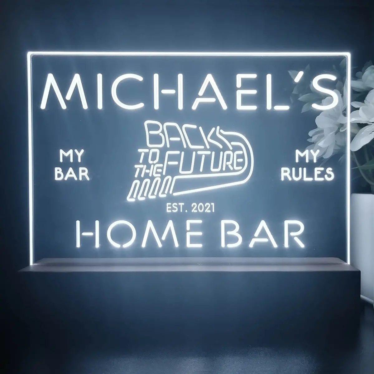 Personalized Back To The Future Souvenir Neon Led Night Light Sign 2