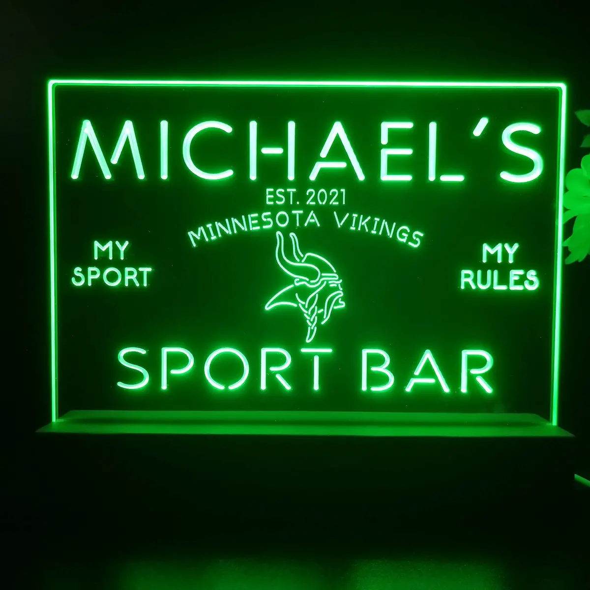 Personalized Minnesotas Viking Souvenir Neon Led Night Light Sign 1